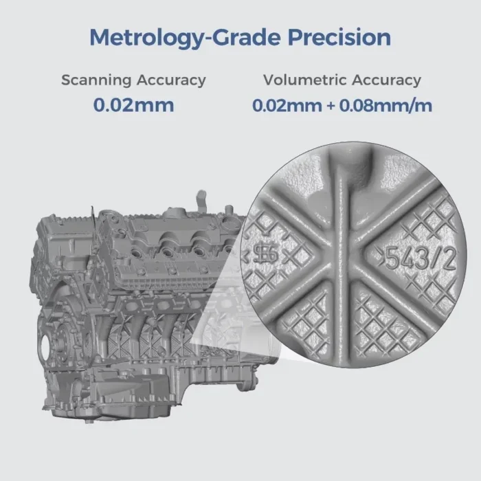 Creality Sermoon S1 High-Precision 0.02mm 3D Scanner 34+7+1 Blue Laser Line/NIR Accuracy 90FPS Deep Hole scanning - Image 5