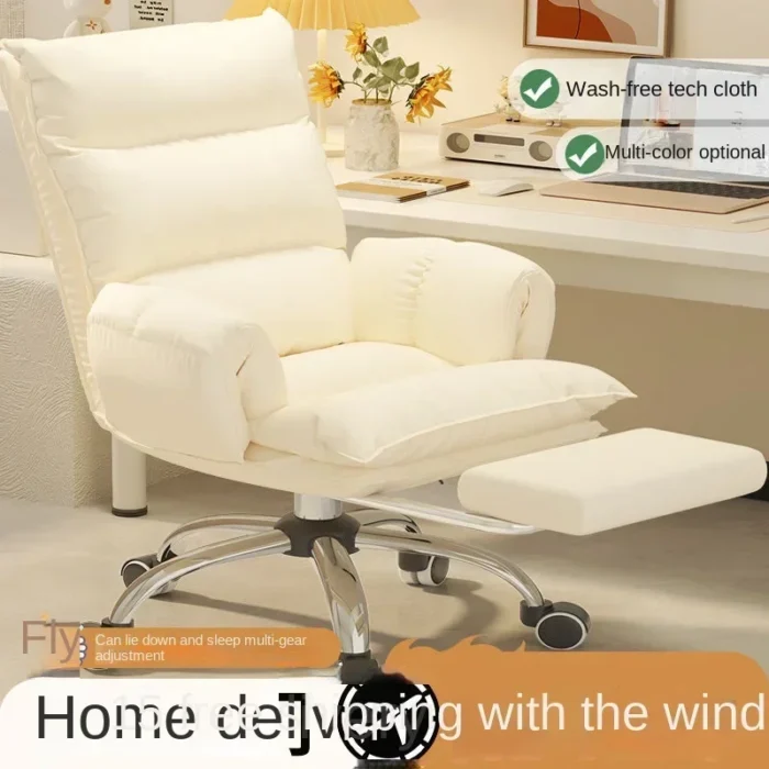 Folding recliner sofa chair computer chair dormitory comfortable sedentary home lazy sofa bedroom office living room armchair - Image 6