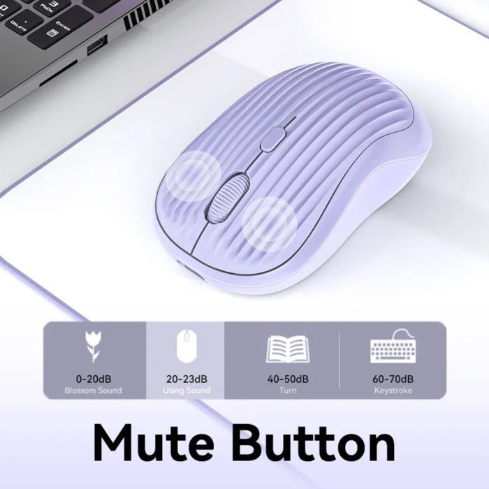 2.4G Wireless Mouse Bluetooth Mouse Dual-Mode Gaming Mouse Silent Mouse Rechargeable Mouse Mice For PC MacBook Tablet Laptop - Image 4