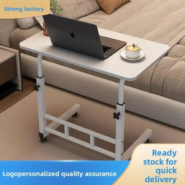 Adjustable Height Bedside Table Mobile Desk Nightstand Small Space Organizer Bedroom Workstation Versatile Furniture