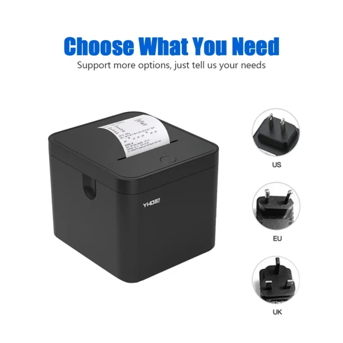 YHD-58E 58mm Thermal Receipt Printer, USB/USB+BT Thermal Receipt Interface for Windows/Android/iOS/Linux/Mac - Image 5