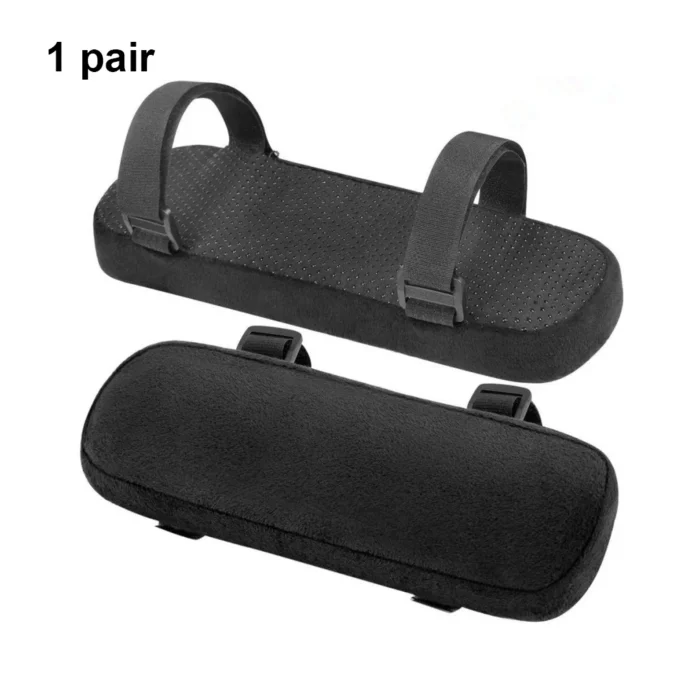 1 Pair Home Fast Release Chair Armrest Portable Stool Arm Support Cushion Arms Rest Pad Pillow Cover Accessory Purple - Image 2