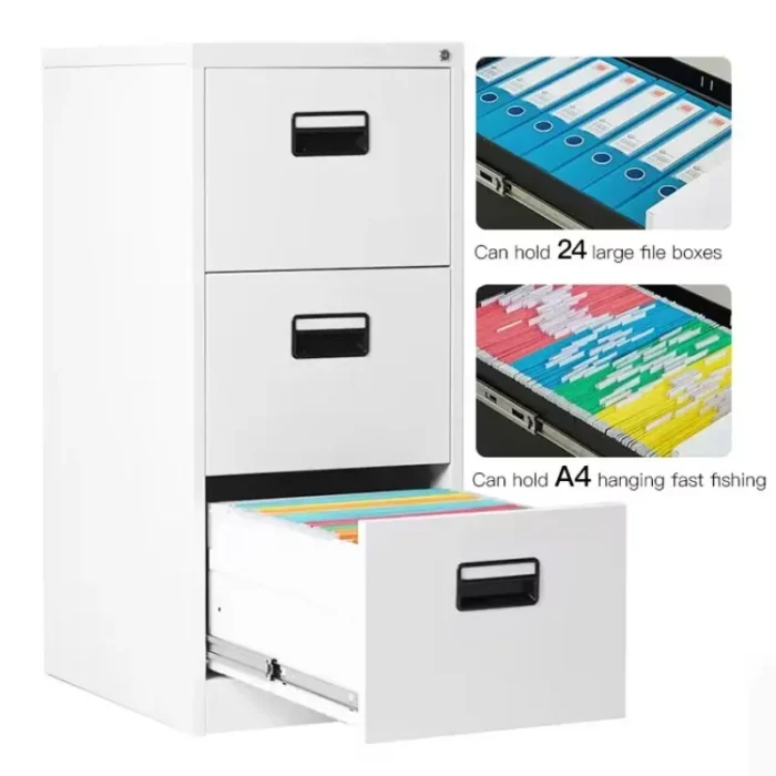 Commercial Modern Office School Furniture Storage A4 FC Files Vertical Multi Drawers Metal File Cabinets Steel Filing Cabinet - Image 5