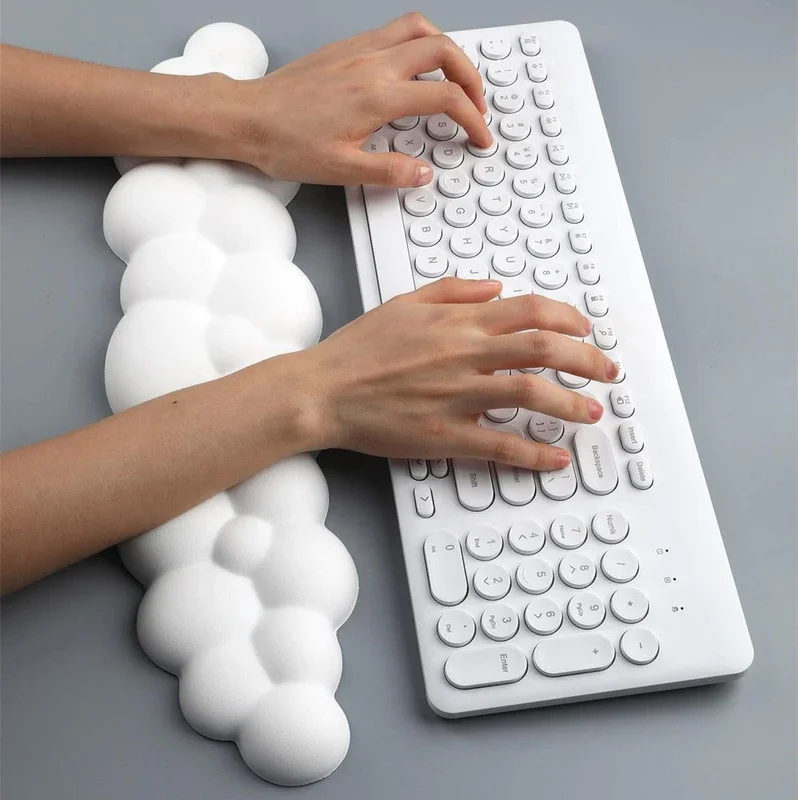 Mouse pad with wrist rest keyboard cloud anti-slip desktop office gamer mouse wrist rest Ergonomic keyboard mouse pad wrist rest - Image 3