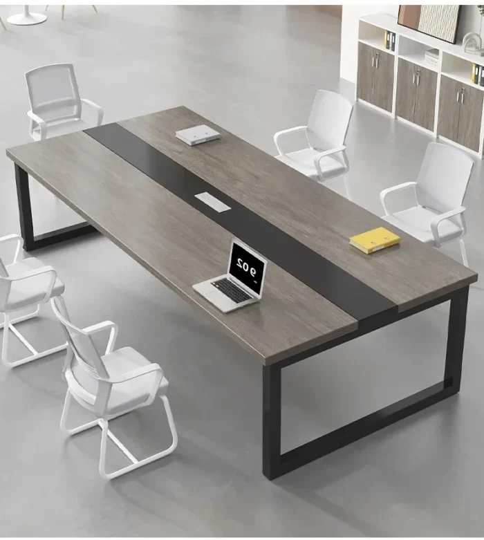 Conference table Long table Modern office desk and chair combination Conference room Workbench Long table
