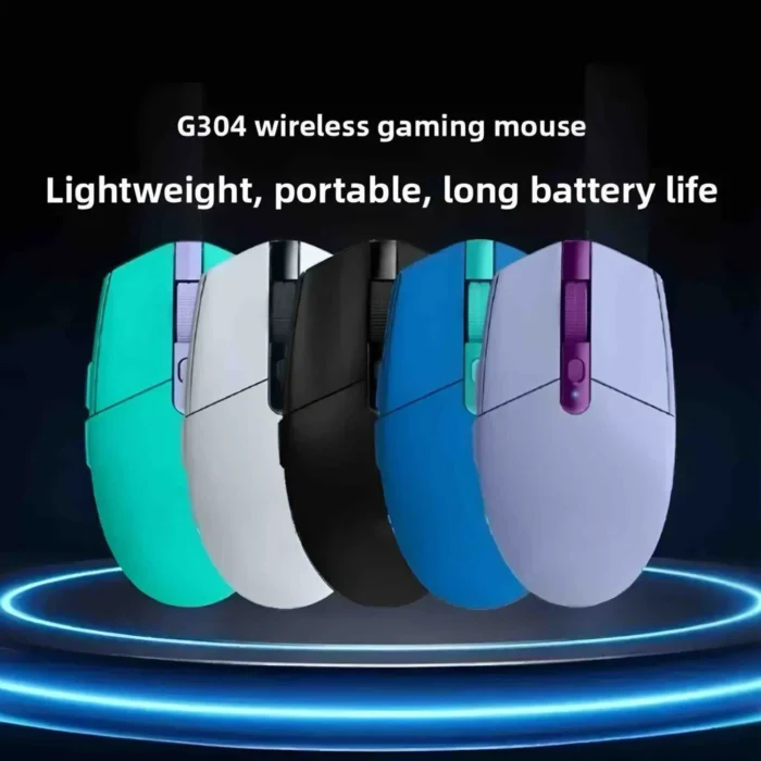 G304 Computer Gaming 2.4G Wireless Mouse Ergonomic Mouse HERO Engine 12000DPI for LOL PUBG Fortnite Overwatch Bluetooth - Image 3