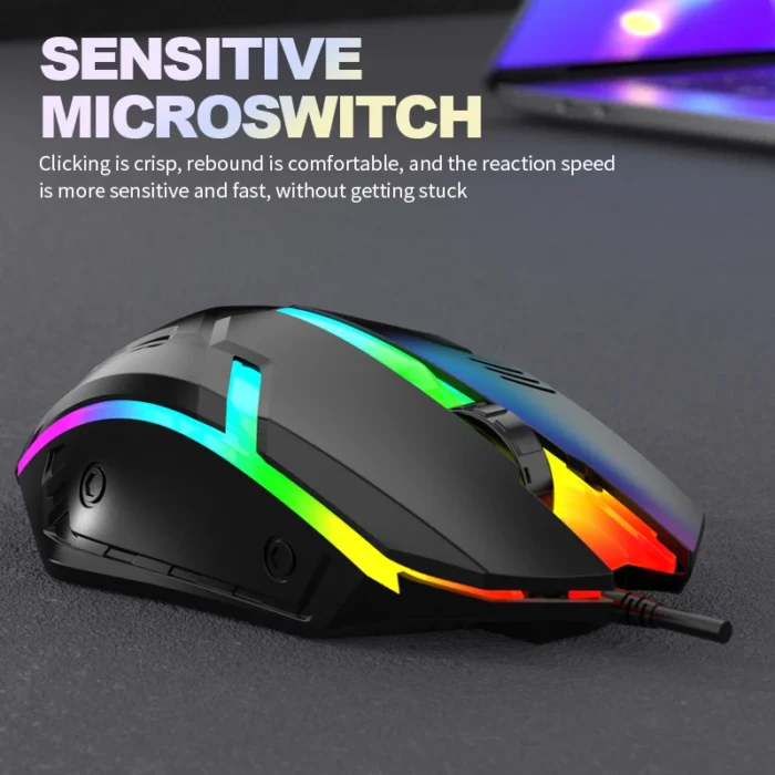 S1 Mouse USB Wired Mouse Computer Laptop Gaming Office Luminous Mouse - Image 3