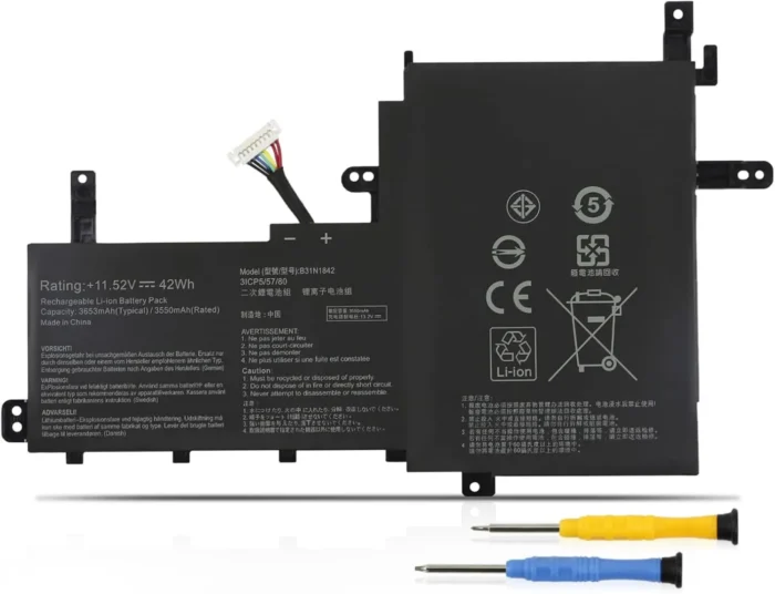 New OEM B31N1842 Laptop Battery For ASUS VivoBook 15 F513EA K513E KM513UA M513IA S513EA S531F S533UA X513EA X531FA X531FL 42WH - Image 2