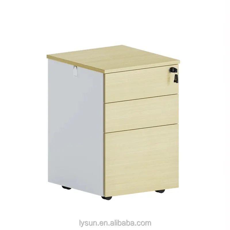 Factory High Quality 3 Drawers Movable Storage Office File Cabinet with Digital Lock - Image 4