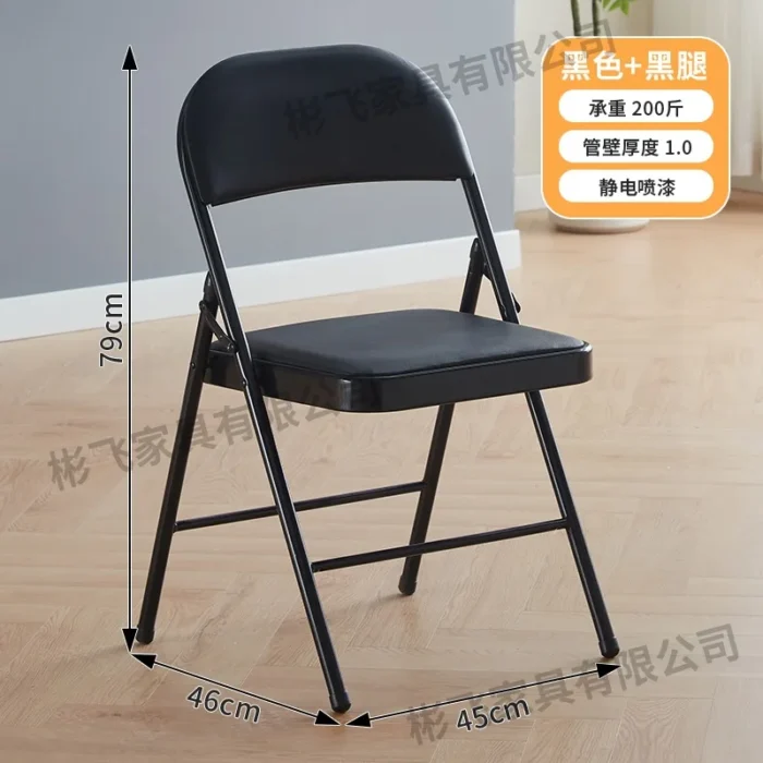 Foldable simple computer table and chair set Small bedroom Home student desk Writing table Desk rectangle - Image 6