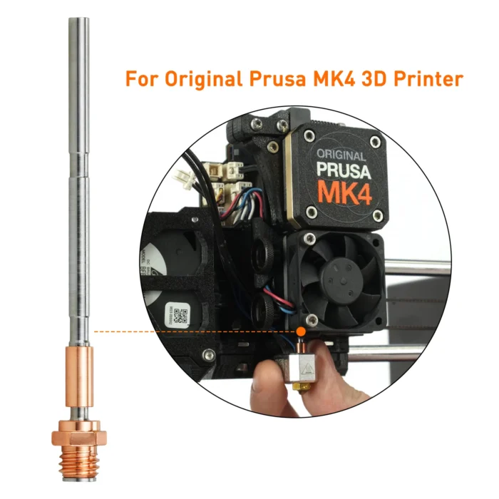 Copper Titanium Alloy Throat For Prusa MK4/XL Hotend Kit High Temperature Resistance And High Speed Printing 3D Printer Parts - Image 2