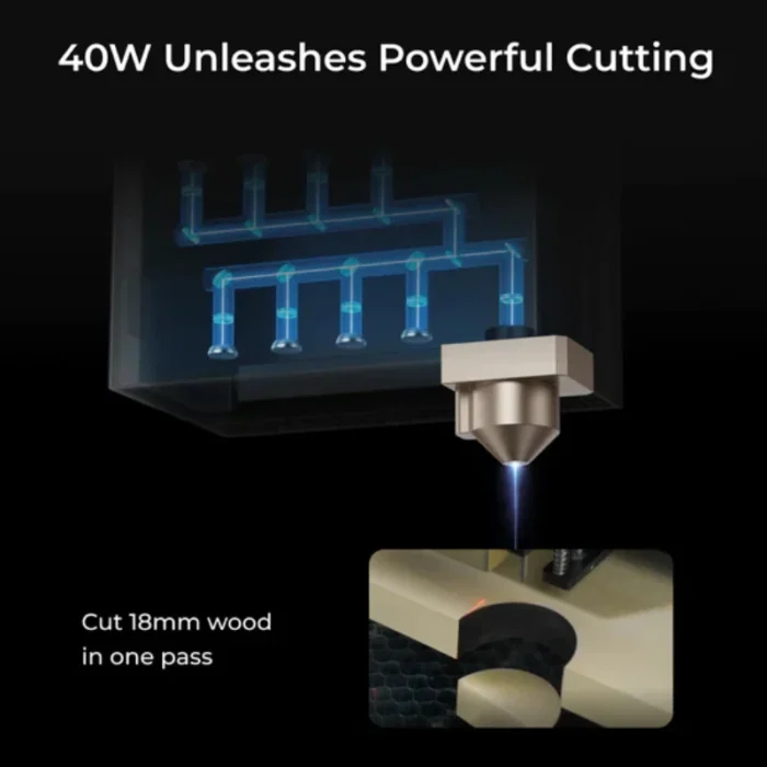 xTool S1 20W Enclosed Diode Laser Cutter Desktop Engraving Machine(Please check the bundle for more options) - Image 3