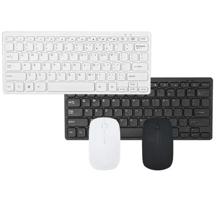 Mini 2.4G Wireless Keyboard and Mouse Kit Multimedia Spanish Russian Korean Silent Keyboard Mice Combo Set With Keyboard Covers - Image 5