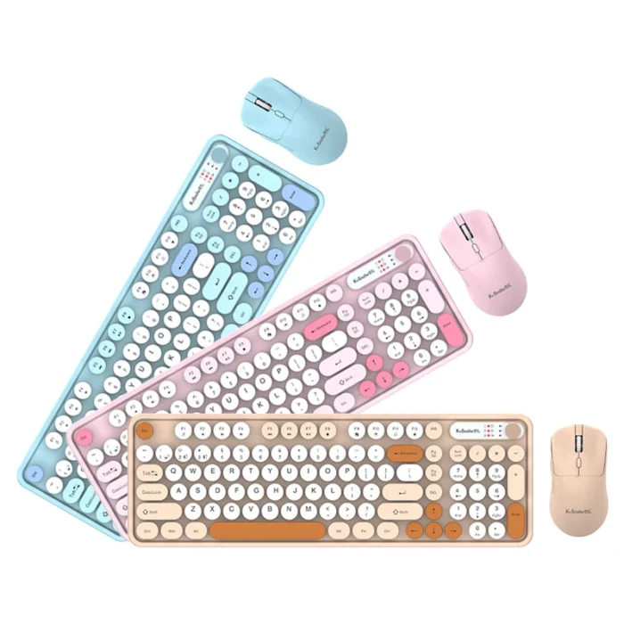 K-snake Wk300 Wireless Dual Mode Keyboard and Mouse Set Mute with Volume Knob Desktop Laptop Universal - Image 6