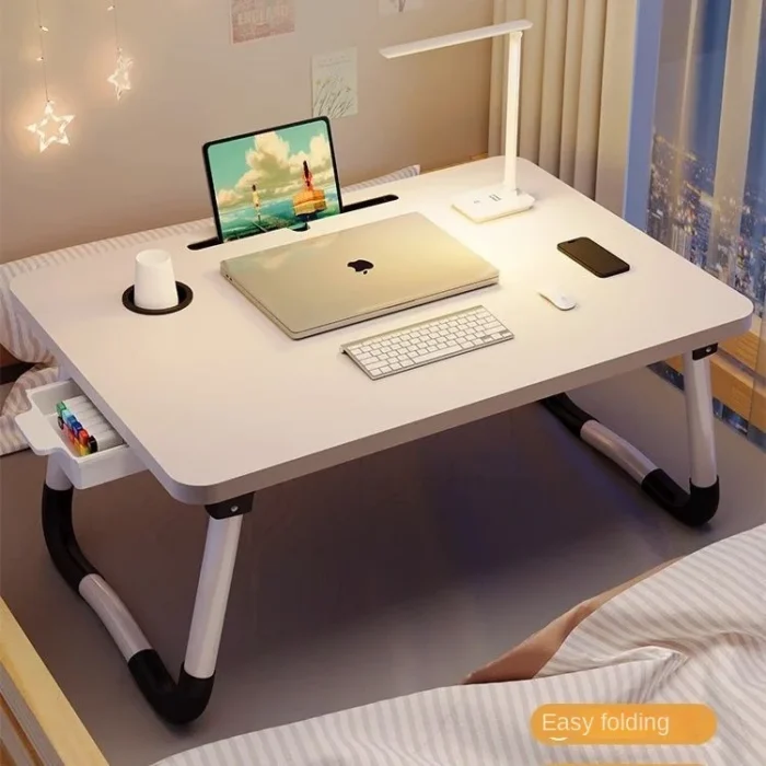Computer Foldable Desk, Bed Small Table, Dormitory Student, Upper and Lower Bed Study Desk, Bede Stool, Notebook Stand - Image 2