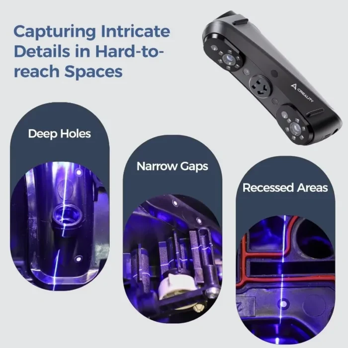 Creality Sermoon S1 High-Precision 0.02mm 3D Scanner 34+7+1 Blue Laser Line/NIR Accuracy 90FPS Deep Hole scanning - Image 3