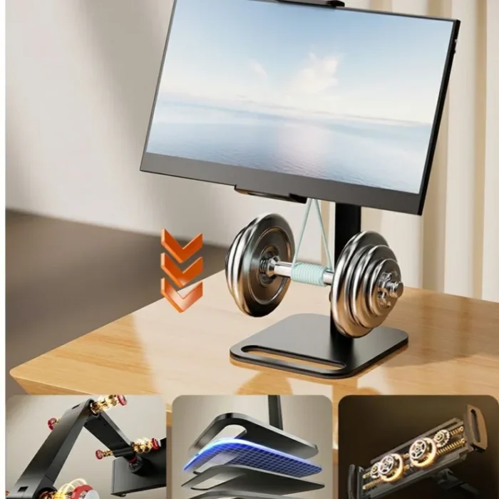 Portable Monitor Holder for 12-17.3 Inch Screen No Drilling Vesa Phone Adjustable Laptop Gaming Expandable Desktop Clamp Stand - Image 5