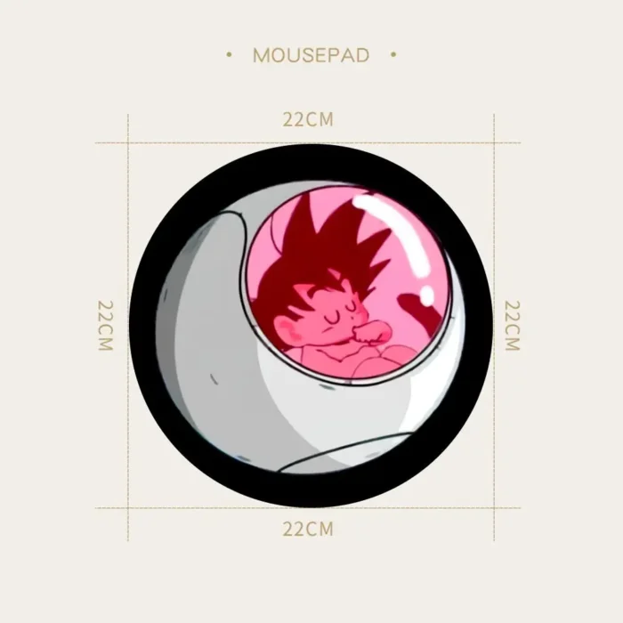 Anime-Dragon-Ball Small Round Speed Version Game Computer Keyboard Office Table Mat PC Laptop Mouse Mat Desktop Mat - Image 6