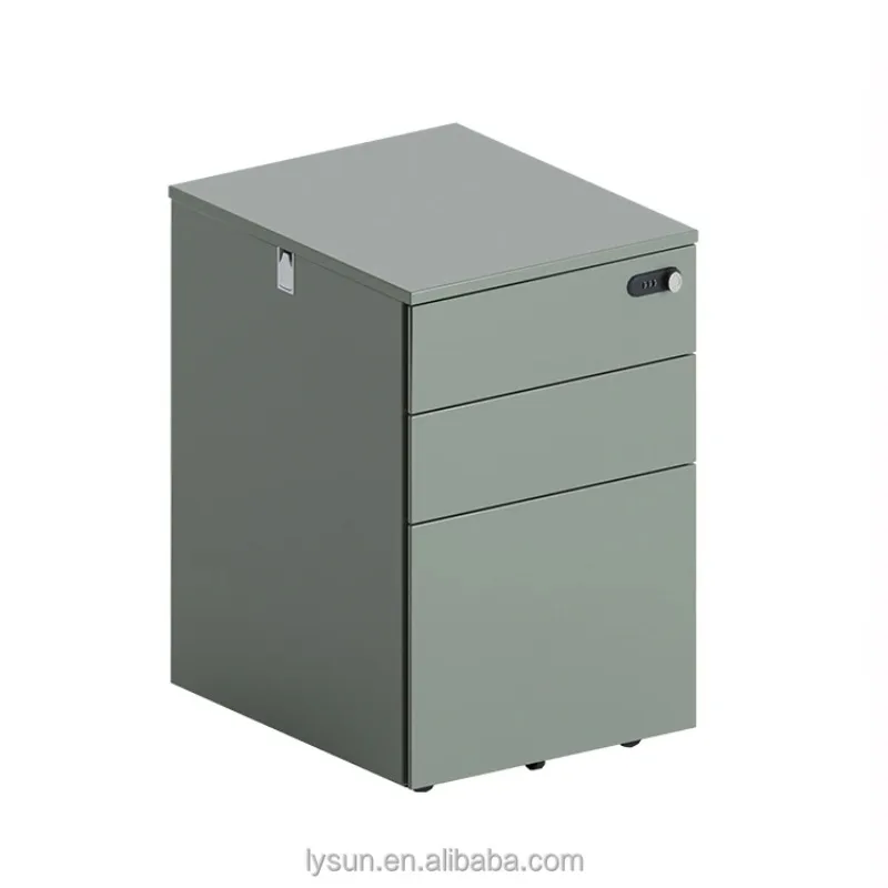 Factory High Quality 3 Drawers Movable Storage Office File Cabinet with Digital Lock - Image 3