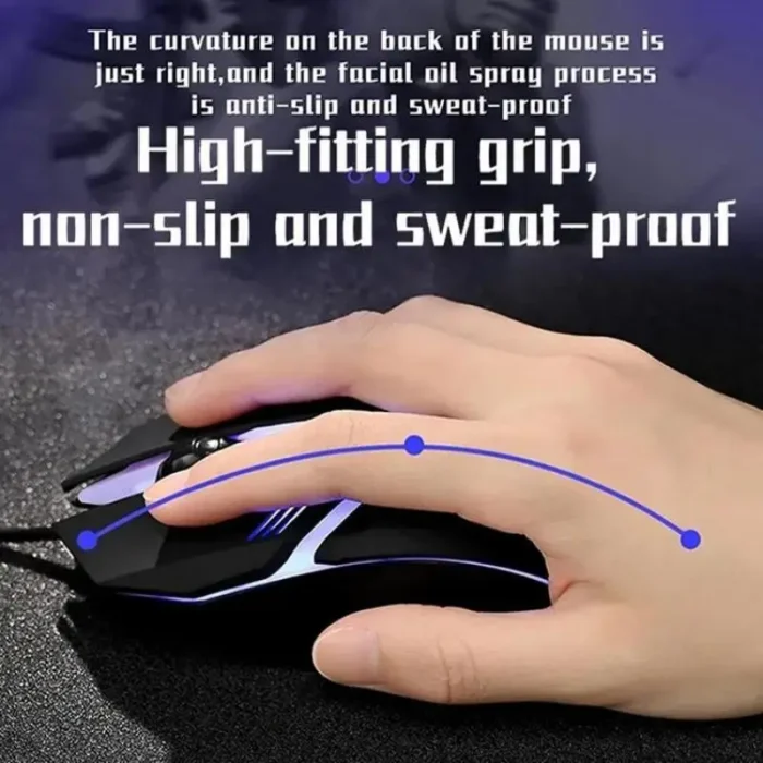 20251 PC ITLY M01 Sports LED Luminous Backlit USB Wired Gaming Mouse for Desktop PC Laptop Office Computer Gaming Mouse - Image 2