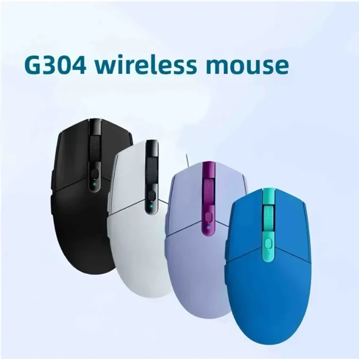 G304 Computer Gaming 2.4G Wireless Mouse Ergonomic Mouse HERO Engine 12000DPI for LOL PUBG Fortnite Overwatch Bluetooth - Image 2