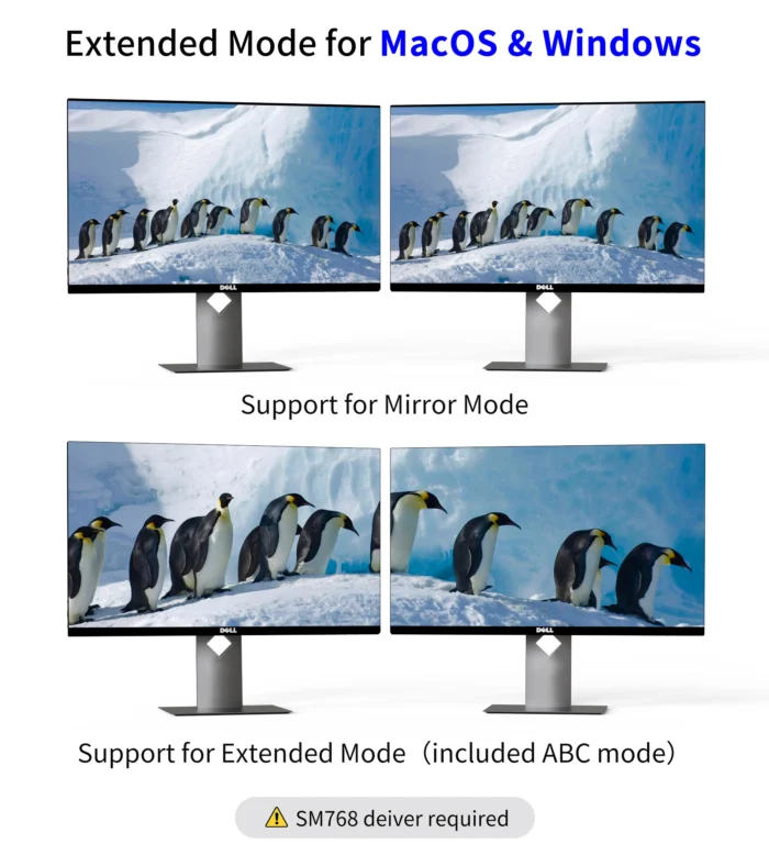 Fairikabe USB 3.0 To Dual HDMI-compatible Adapter 4K@30Hz Docking Station Hub For 2 Monitors Support Windows/Mac OS MST Mode - Image 6