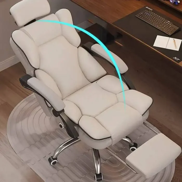 Comfortable Cushion Office Chair Footrest Support Living Room Computer Chair Recliner Swivel Chaise De Bureaux Furniture - Image 3