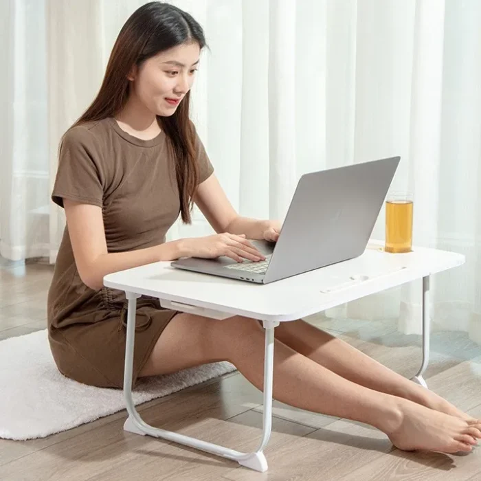 Bed Foldable Small Table Student Dormitory Study Children's Writing Desk Bedroom Laptop Space Saving Convenience Computer Desk
