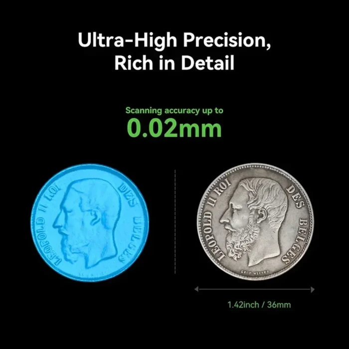 Creality CR-Scan Otter Portable Upgraded Handheld 3D Scanner 0.02mm Accuracy High Efficiency 20fps Speed Scanning Anti-shaking - Image 5