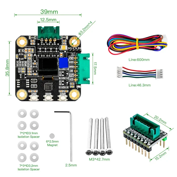 3D Printer Parts Makerbase MKS SERVO42C PCBA MKS APT Mute Drive Replace TMC2209 NEMA17 Closed Loop Stepper Motor Driver CNC - Image 2