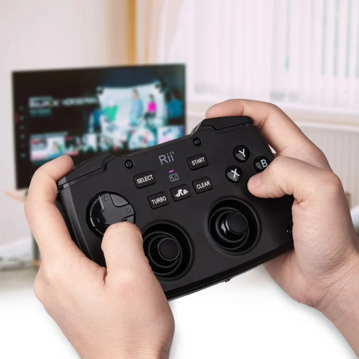 Rii RK707 2.4GHz Wireless Portable Game Controller Keyboard Mouse Combo Turbo Function for PC/Raspberry pi2/Android TV Google/TV - Image 6