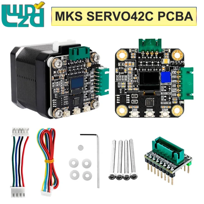 3D Printer Parts Makerbase MKS SERVO42C PCBA MKS APT Mute Drive Replace TMC2209 NEMA17 Closed Loop Stepper Motor Driver CNC