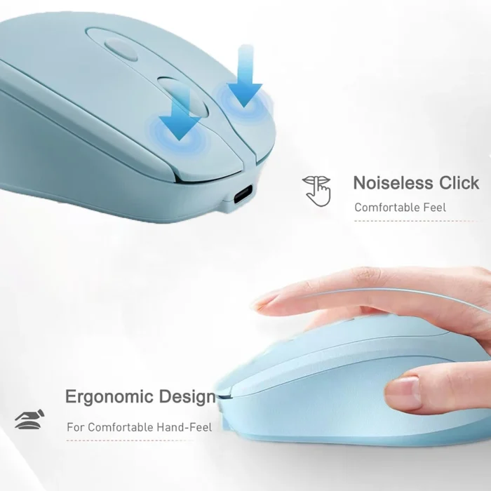Rechargeable Wireless Computer Mouse 2.4G Bluetooth-Compatible Wireless Mouse USB Silent Gamer Mice For PC Laptop Macbook Tablet - Image 5