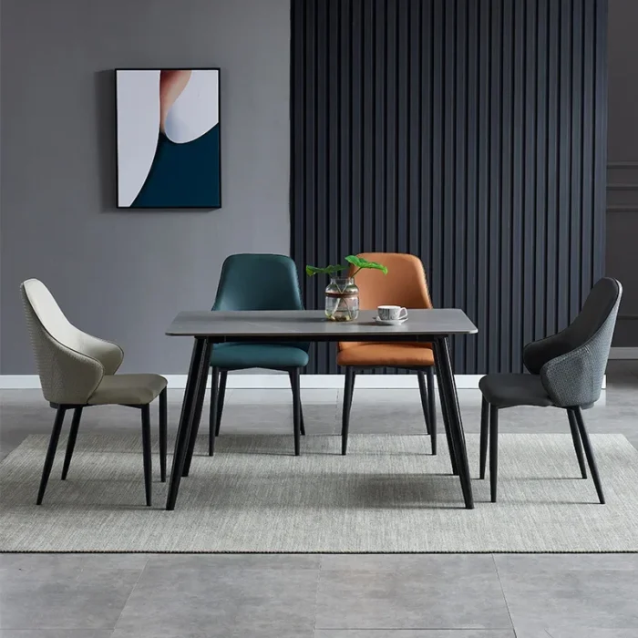 Soft Bag Dining Chair Light Luxury Style Household Simple Modern Study Stool Designer Nordic Chair Back Fashion Creativity - Image 4