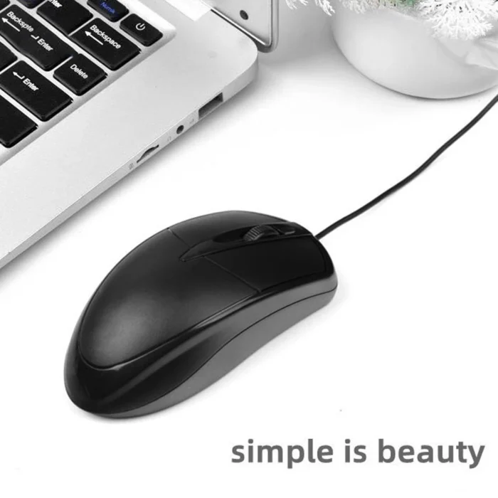 New USB Wired Computer Mouse 1000 DPI Mice Mute Button For Laptop PC Computer Gamer Wired Mouse Gaming Mouse - Image 4