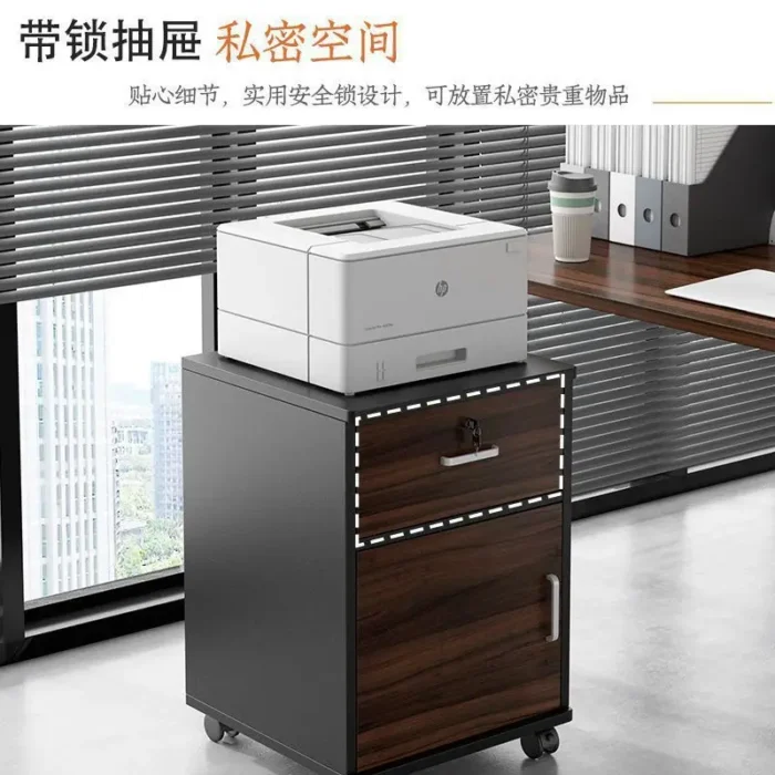 Custom file cabinet, office cabinet, side cabinet with lock, office cabinet, printer, drawer low storage. - Image 5