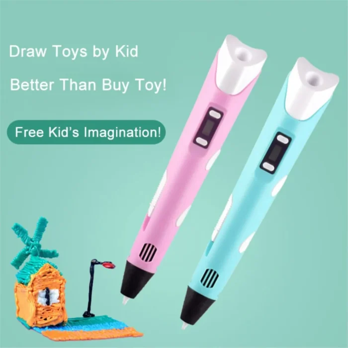 3D Printing Pen DIY Drawing Pen With LCD Screen Compatible PLA Filament Toys Safe Paiting for Children Christmas Birthday Toys - Image 6