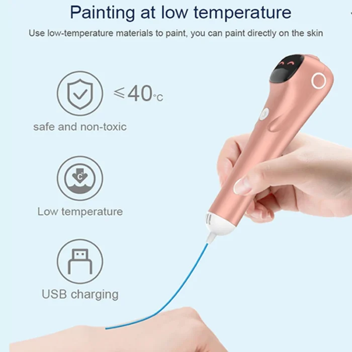 Low Temperature 3D Printing Pen PCL Filament Anti-Scald Digital Display DIY For 3D Drawing Pen Girls Boys Gift Toys - Image 5