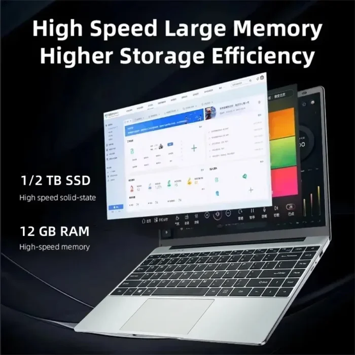 New Business 14.1 " Windows 11 i7 Laptops Intel CORE i7 7500U Notebook computer 12GB RAM 1TB/2TB SSD Office Study i7 Compute PC - Image 4
