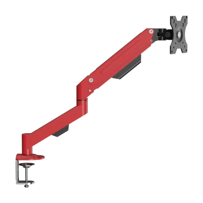 Universal Single Monitor Mount Stand for 14″-34″A1 Red,10KG Load(19.8 lbs),Adjustable Aluminum Ergonomic Arm with Gas Spring