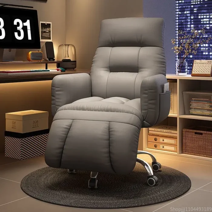 Comfy Gaming Recliner Chair - Ergonomic Backrest Office Seat for Home & Dorm, Lazy Sofa-Style PC Chair with Lumbar Support - Image 4