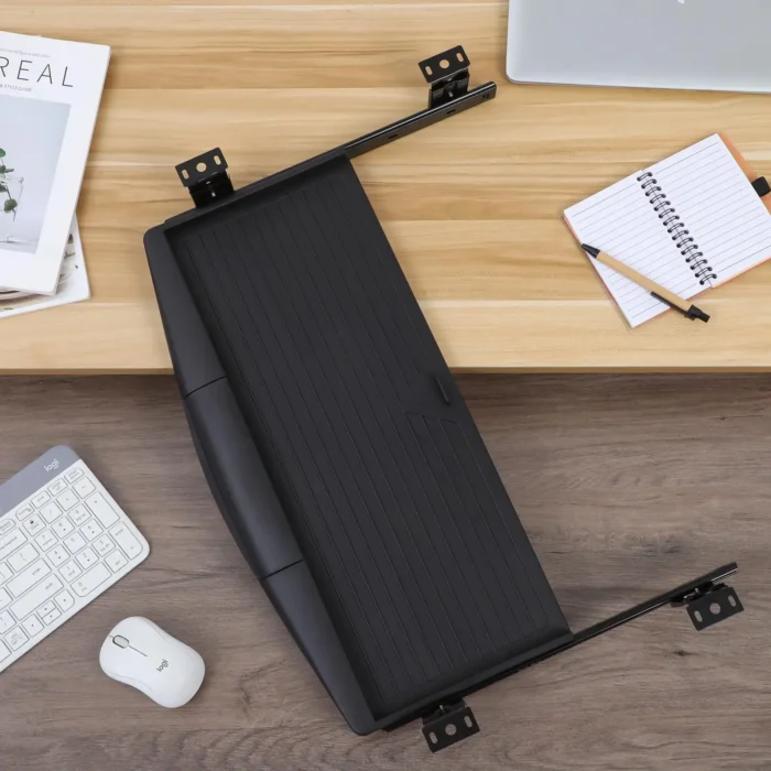 Adjustable Slider Keyboard Tray With Drawer Wear Resistant Material Lightweight Practical Computer Keyboard Stand Desk - Image 5