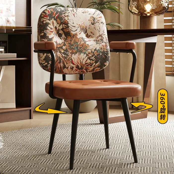 new home computer chair office chair lift swivel chair study simple backrest seat bedroom dormitory chair armchair - Image 2