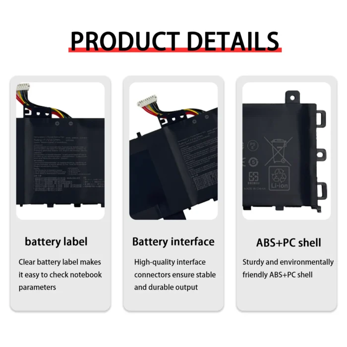 NEW Laptop Battery For ASUS C21N1818 B21N1818 B21N1818-1 B21N1818-2 B21N1818-3 15 X512FA X509FB A509FA A409FL F509FJ X509UA - Image 4