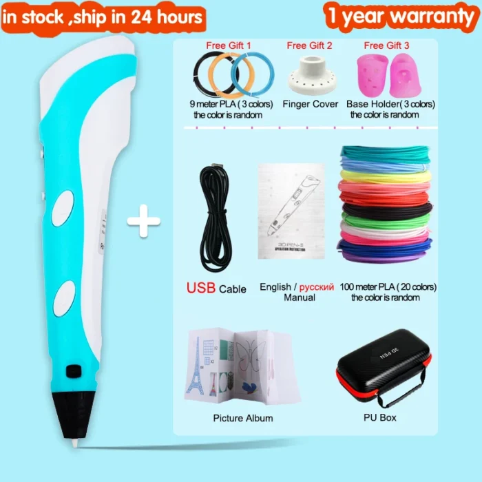 3D Pen for Children 3D Drawing Printing Pen with LCD Screen Compatible PLA Filament Toys for Kids Christmas Birthday Gift - Image 6