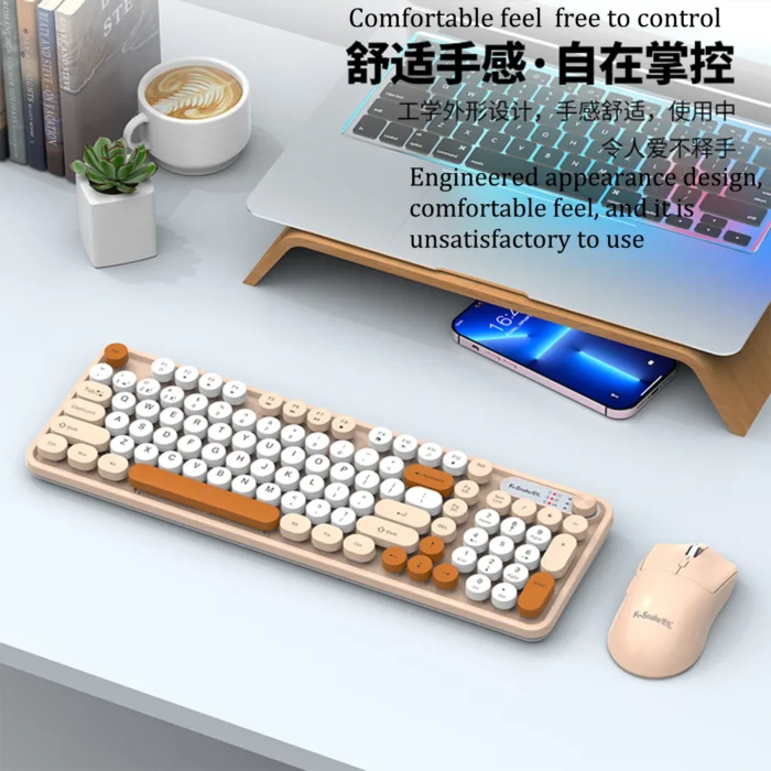 K-snake Wk300 Wireless Dual Mode Keyboard and Mouse Set Mute with Volume Knob Desktop Laptop Universal - Image 3
