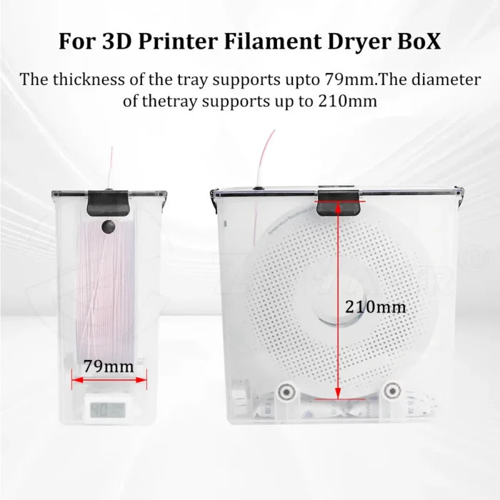 3D Printer Accessories Filament Dryer Box Airtight And Moisture-Resistant Real-Time Monitoring For 3D Printer PLA ABS Filaments