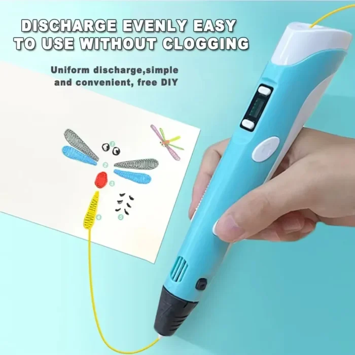 Electronic 3D Printing Pen with 9M PLA Consumables High-Temperature 3D Graffiti Tool Intelligent Toy Christmas Birthday Gift - Image 4
