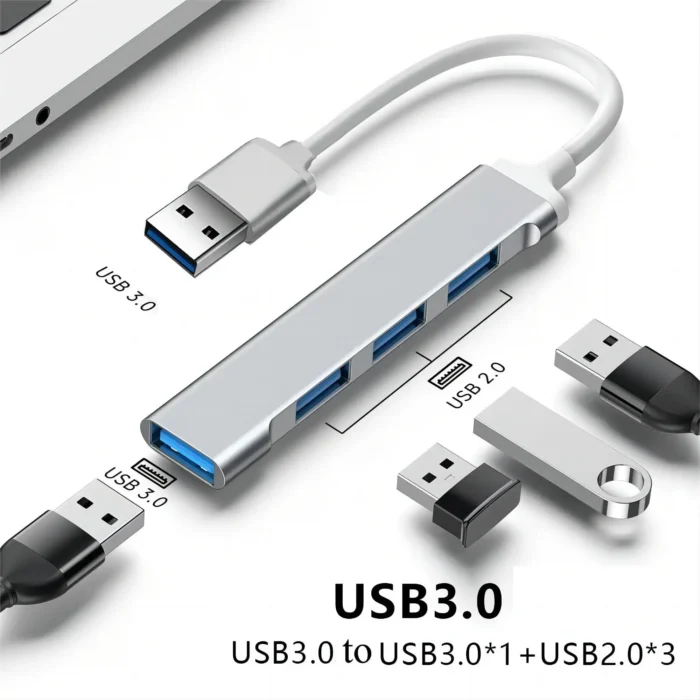 4 Ports USB HUB TYPE C Hubs USB C Docking Station USB 3.0 Splitter OTG Adapter 5G High Speed For PC Laptop Macbook Accessories - Image 6