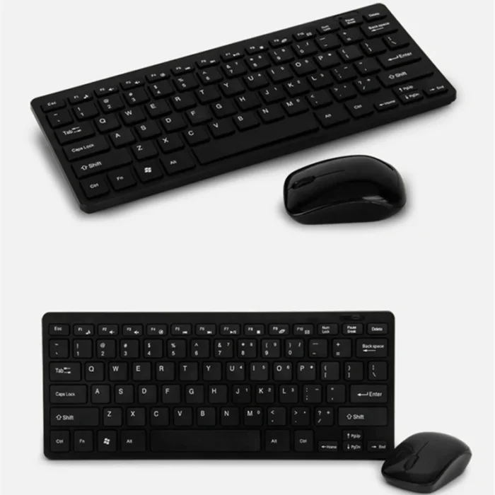 Mini 2.4G Wireless Keyboard and Mouse Kit Multimedia Spanish Russian Korean Silent Keyboard Mice Combo Set With Keyboard Covers - Image 3